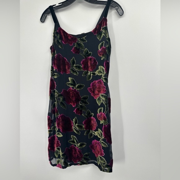 VINTAGE Velvet + Sheer Floral Dress & Jacket Set Size S/XS  Johnny Was - Picture 2 of 6